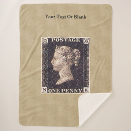 ペニーブラック切手 シェルパブランケット