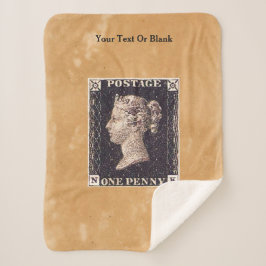 ペニーブラック切手 シェルパブランケット