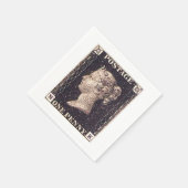 ペニーブラック切手 スタンダードカクテルナプキン (角)
