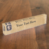 ペニーブラック切手 デスクネームプレート (側面)