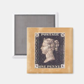 ペニーブラック切手 マグネット (正面/裏面)