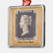 ペニーブラック切手 メタルオーナメント (左)