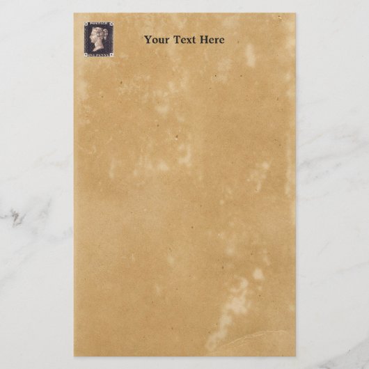 ペニーブラック切手 便箋 (正面)