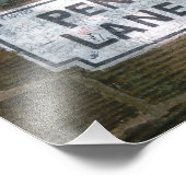 ペニーレーン通り標識 フォトプリント (角)