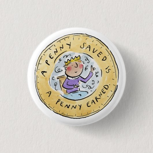 ペニー救 缶バッジ (正面)