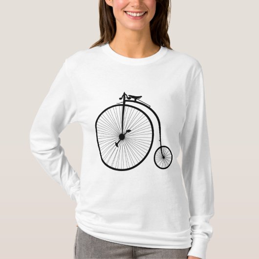 ペニー耕耘自転車の自転車の車輪 Tシャツ (正面)