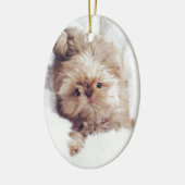 ペニー雲9のオレンジレバーシーズー(犬) Tzu セラミックオーナメント (左)