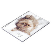 ペニー雲9のタブレットのオレンジレバーシーズー(犬) Tzu ノートブック (左側)