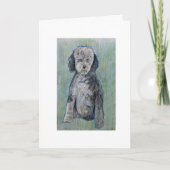 ペニー ドッグ 幸せな新年のグリーティング カード (正面)