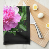 ペニー・バイ・パールとヘブル10:23 キッチンタオル (四つ折り)