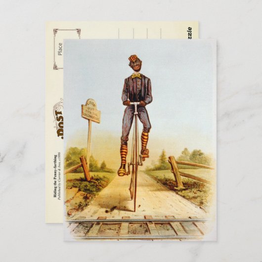 ペニー・ファーティに乗ること ポストカード (正面/裏面)