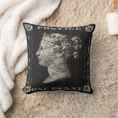 ペニー・ブラック切手 クッション (ブランケット)