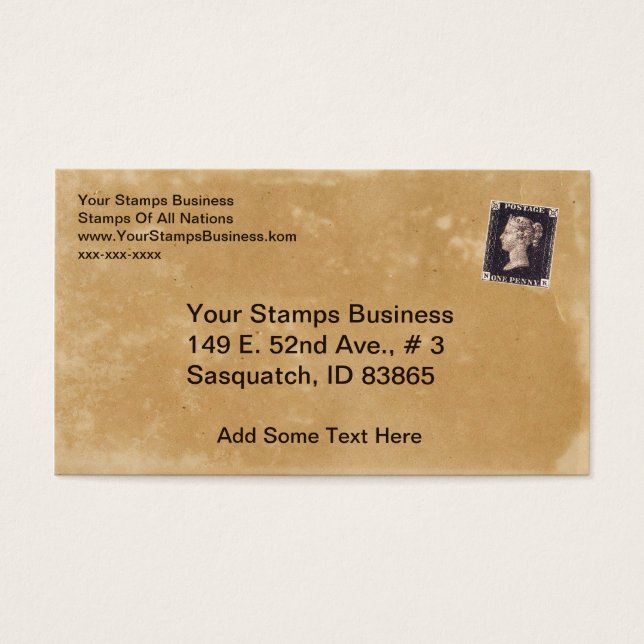 ペニー・ブラック・スタンプ・ディーラー (正面)