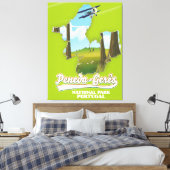 ペネダ・ゲレーズ国立公園ポルトガルの地図 キャンバスプリント (インサイチュ (寝室))