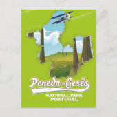 ペネダ・ゲレーズ国立公園ポルトガルの地図 ポストカード (正面)