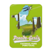 ペネダ・ゲレーズ国立公園ポルトガルの地図 マグネット (縦)