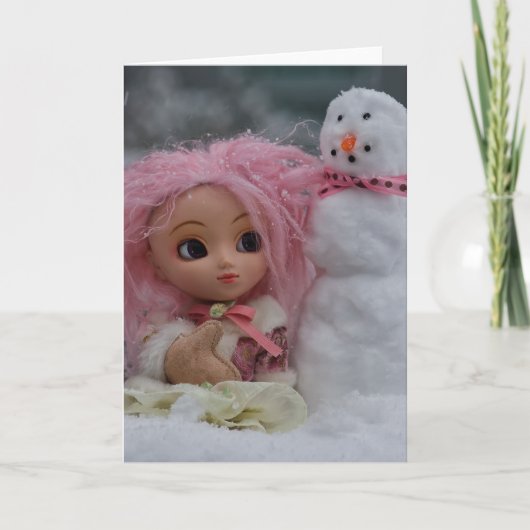 ペネロペおよび雪だるま シーズンカード (正面)