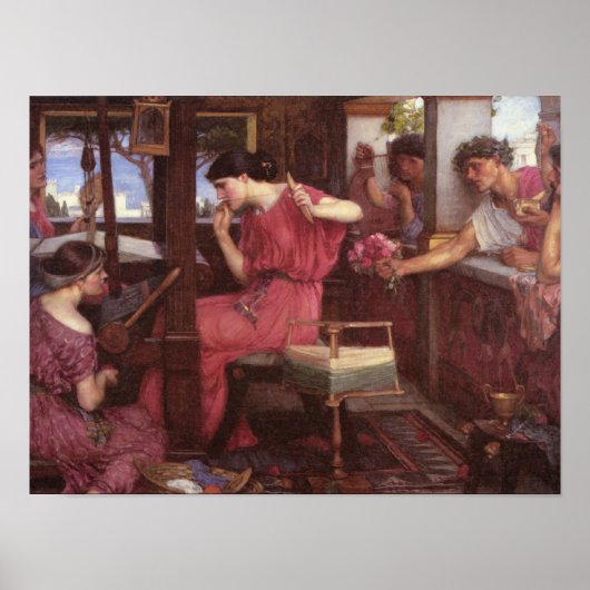 ペネロペとスーター – John William Waterhouse ポスター (正面)