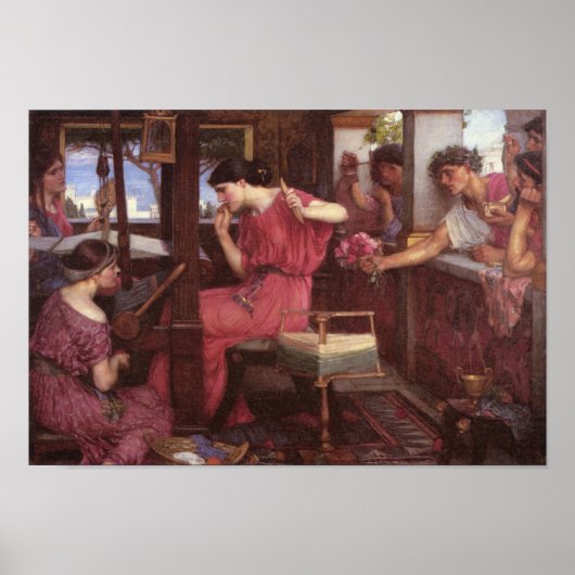 ペネロペとスーター – John William Waterhouse ポスター (正面)