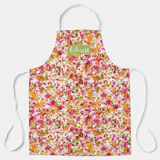 ペネロペ絵を描(ばちゃばちゃ)跳ねるカスタムヘアスタイリストエプロン エプロン (正面)