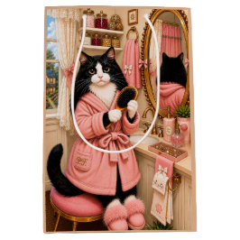 ペネロペ・フェリネ 猫 ミディアムペーパーバッグ