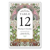 ペネロペ 01 A - テーブルナンバーカード - アートヌーボー テーブルナンバー (裏面)