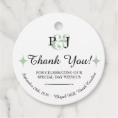 ペネロペ 01 A - 結婚式の引き出物タグ フェイバータグ (正面)