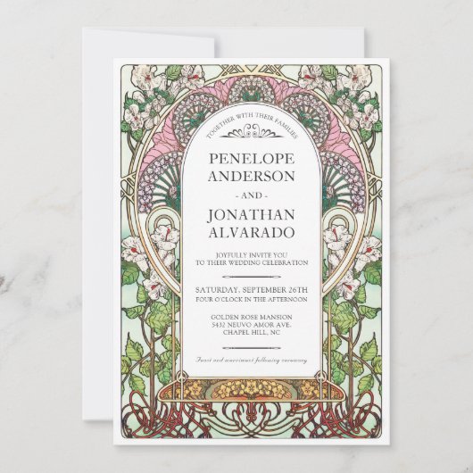 ペネロペ 01 A - 結婚式招待状 招待状 (正面)