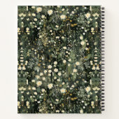 ペネロープダークデイジーフローラデラックス ノートブック (裏面)