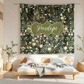 ペネロープダークデイジーフローラ フリースブランケット