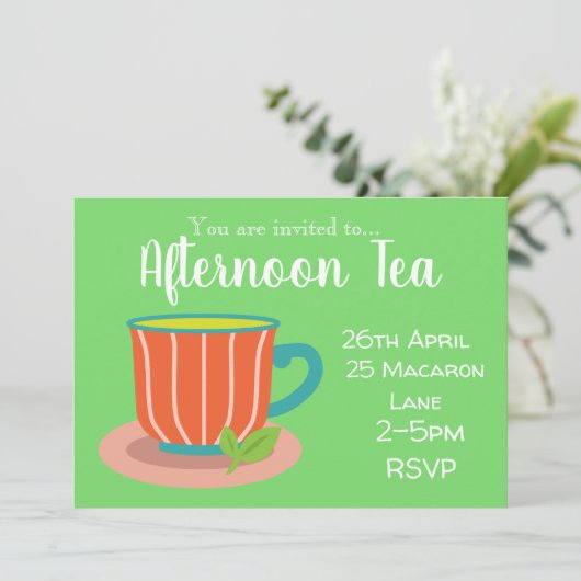 ペパカラフルミント茶アフタヌティーパーティー 招待状 (スタンド正面)