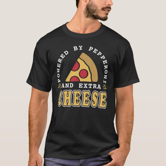ペパロニとチーズのピザラバー Tシャツ (正面)