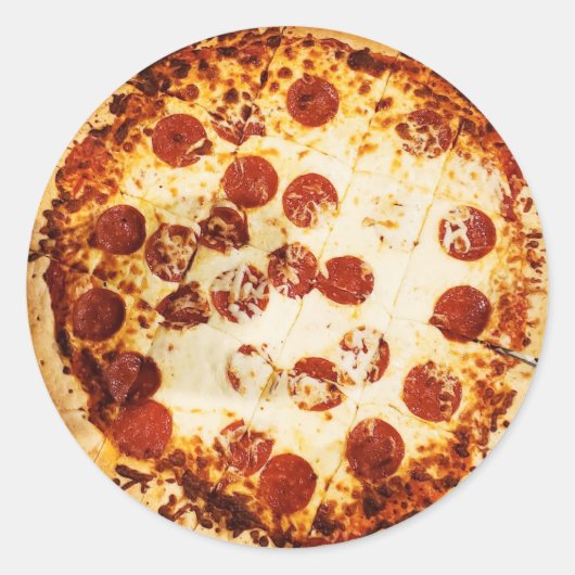 ペパローニとチーズピザ ラウンドシール (正面)