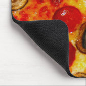 ペパローニとマッシュルームピザ マウスパッド (コーナー)