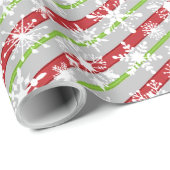 ペパーマストライプントパーソナライズされたラッピング紙 ラッピングペーパー (ロールコーナー)