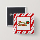 ペパーマストライプント 缶バッジ (正面&裏面)