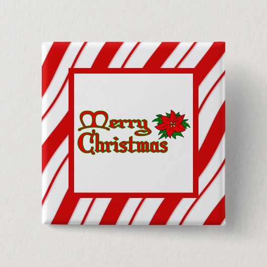 ペパーマストライプント 缶バッジ (正面)