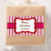 ペパーミッパーソナライズされたトのクリスマスラベル ラベル (インサイチュ)