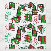 ペパーミンツクリスマス ワインラベル (シングルラベル)