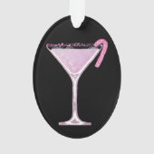 ペパーミンティニカクテパーソナライズされたル オーナメント (裏面)