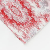 ペパーミントのクリスマスのねじれのフラクタル フリースブランケット (角)