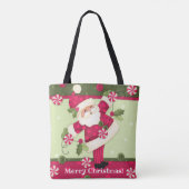ペパーミントのサンタのカスタムなトートバック トートバッグ (裏面)