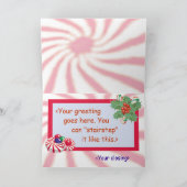 ペパーミントの休日カード シーズンカード (内部)