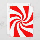 ペパーミントの渦巻きキャンディ ポストカード (正面/裏面)