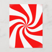 ペパーミントの渦巻きキャンディ ポストカード (正面)