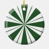 ペパーミントの渦巻のストライプ及びSpearmintキャンデー セラミックオーナメント (裏面)