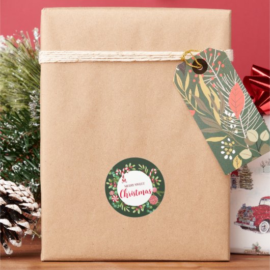 ペパーミントエレガンス ラウンドシール (クリスマス)