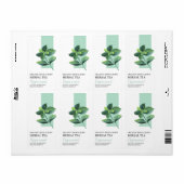 ペパーミントオーガニックハーブティーのビジネスラベル ラベル (フルシート)