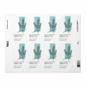 ペパーミントオーガニックハーブティーのビジネスラベル ラベル (フルシート)