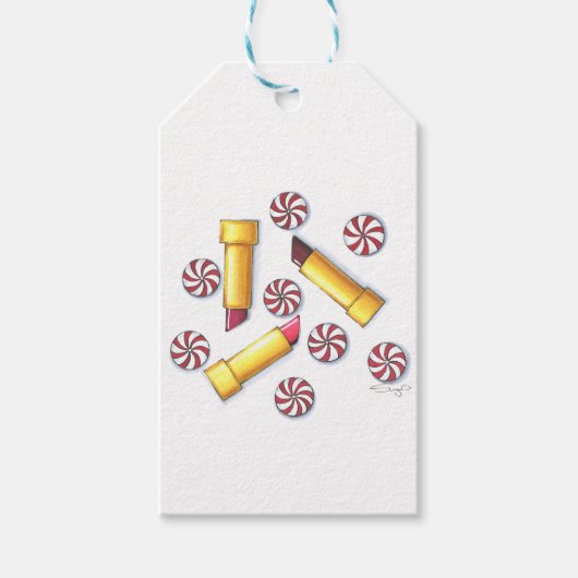 ペパーミントキスギフトラベル ギフトタグ (正面)